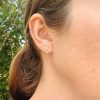 Love stud earrings in eco Sterling Silver or Copper