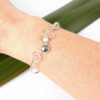 Squiggle and Spiral 2 Pearl Bangle