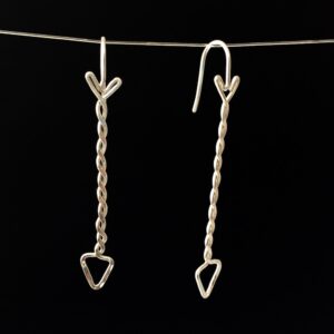 Twisted Arrow Drop Earrings