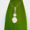 Ivory Geometric Pearl Pendant