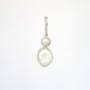 Ivory geometric shaped freshwater pearl pendant
