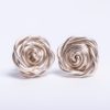 Eco Sterling Silver Rose Studs