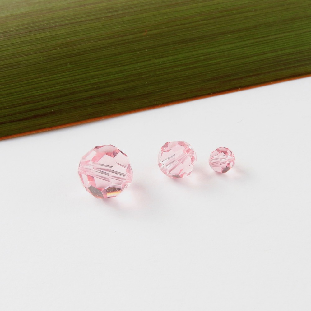 Rose Pink Swarovski Crystals of various sizes