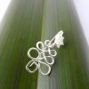 Sterling Silver Christmas Tree Pin with white Mother of Pearl Star at the top