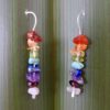 RainbowDropEarrings_FlaxCU Sterling Silver Rainbow Stone Drop Earrings