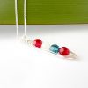 Four birthstone peas in a pod necklace