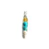 Handmade Customised Peas in a Pod Birthstone pendant in eco silver_cleaned