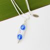  3 birthstone necklace encased in sustainable silver