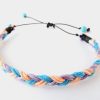 close up of kids adjustable cord bracelet - you choose 3 colours