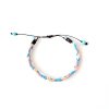 great gift for girls a braided friendship bracelet in brightly coloured cord and adjustable straps