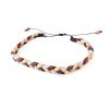 friendship bracelets for guys in 2 tone browns and grey
