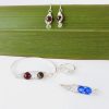 Peas in a Pod Customised Birthstone Jewellery Set with Earrings, Bangle, Ring and Brooch