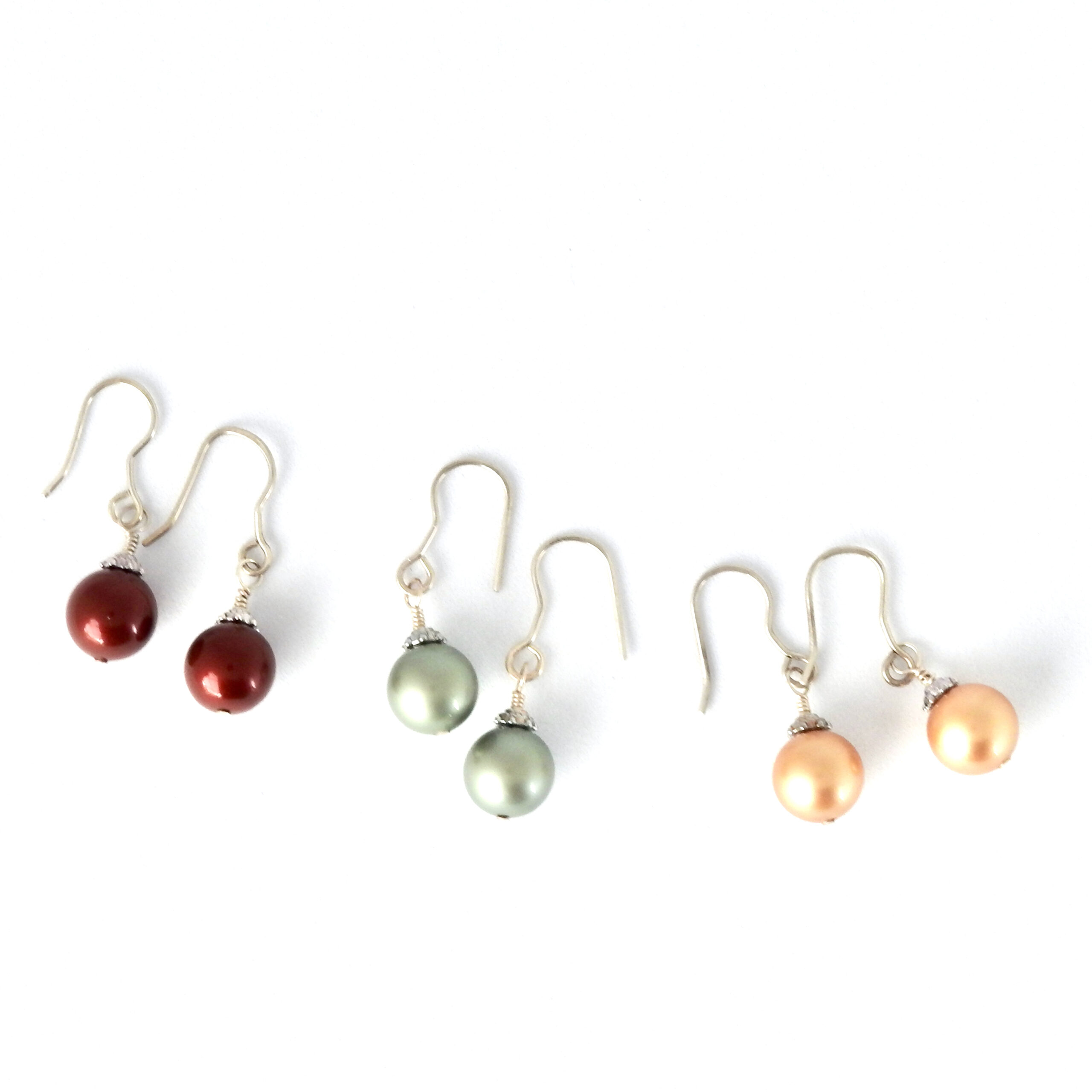 Trio Christmas Bauble Earrings Flatlay_Square