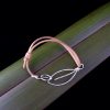 the mens leaf bracelet extends from 19 to 27.5cm