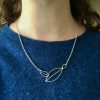 2 Leaves Necklace in sustainable silver