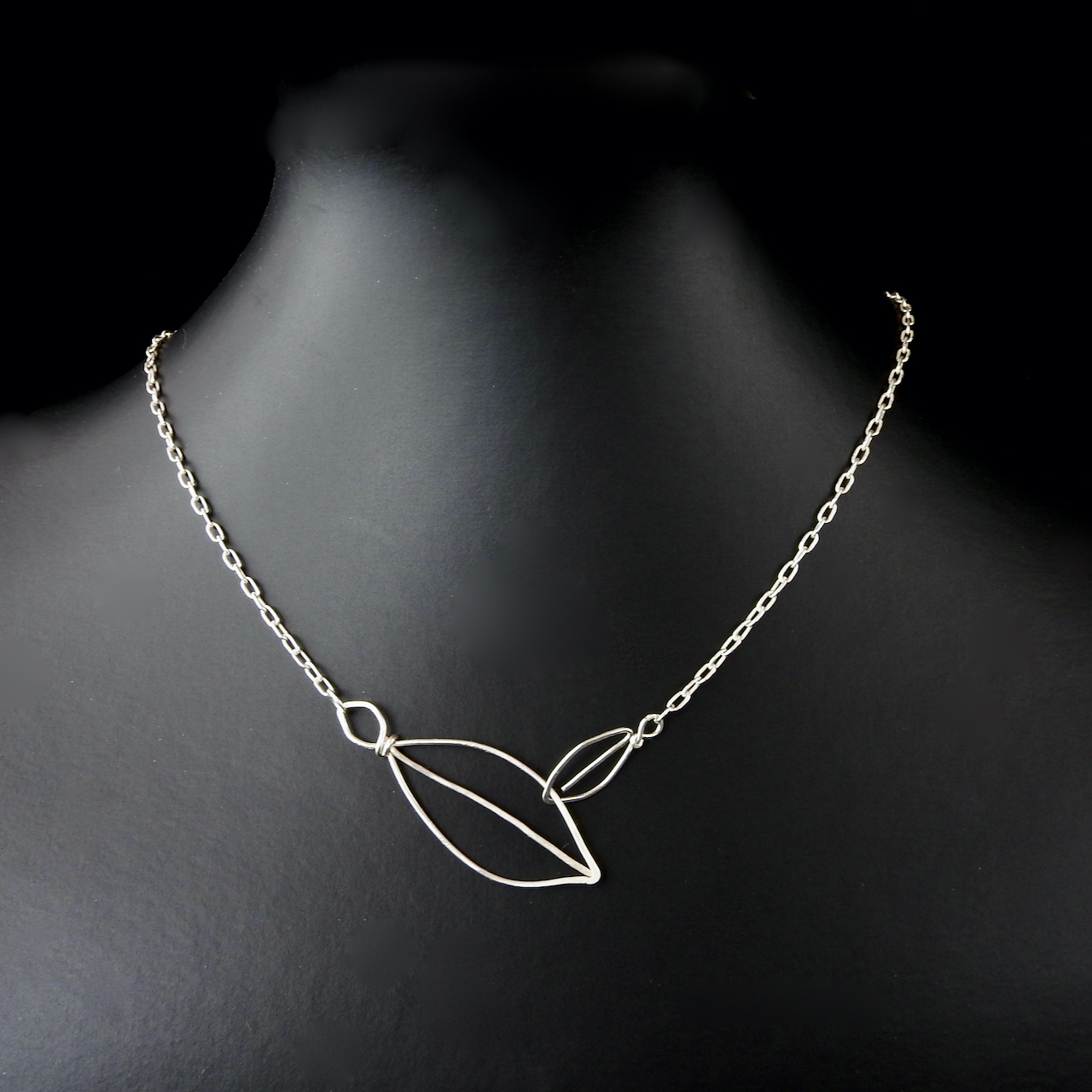 leaf jewellery in sustainable Sterling Silver