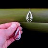 Reduce plastic waste with these environmentally friendly water drop earrings