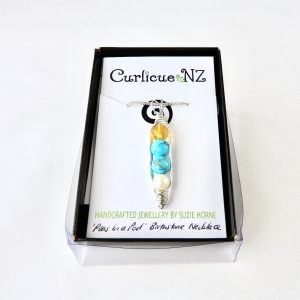 4 Peas in a Pod Birthstone Necklace in gift box