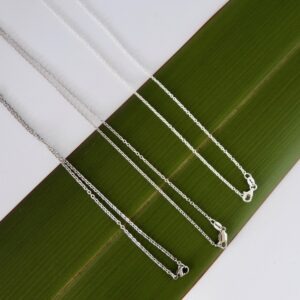 3 Different types of Silver Chain that I currently have