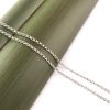 Rhodium Plated Serling Silver Chain close up