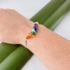 Gifts for happy girls rainbow U shaped bracelet