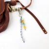 'GRANDMA' Customisable Bag Charm in blue and yellow