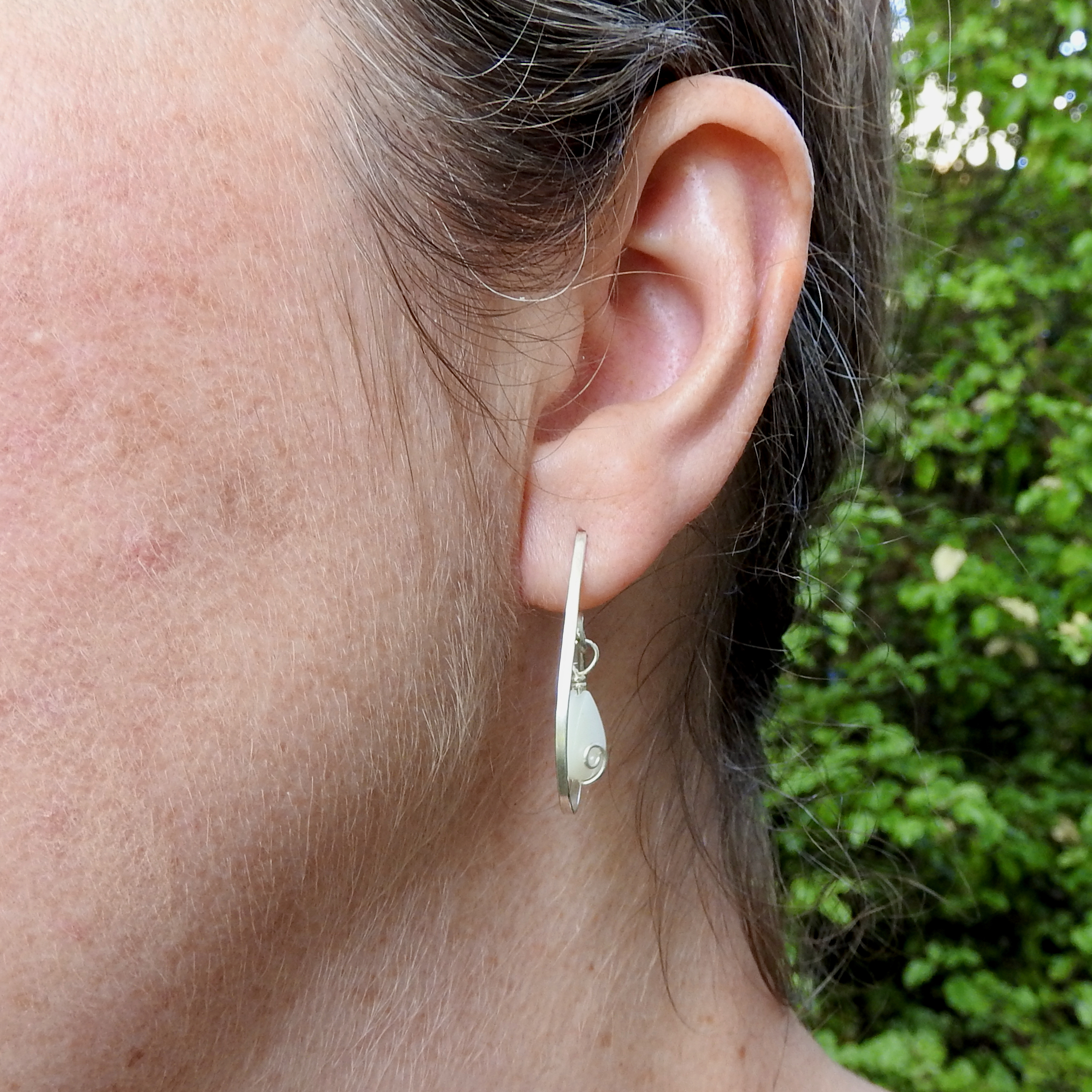 Mother of Pearl TearDrop Earrings_Worn3 Angle