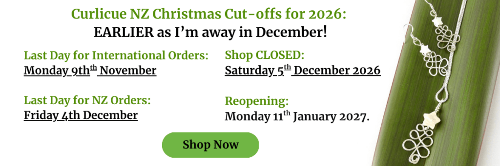Image showing Christmas Cut off dates and Christmas themed jewellery